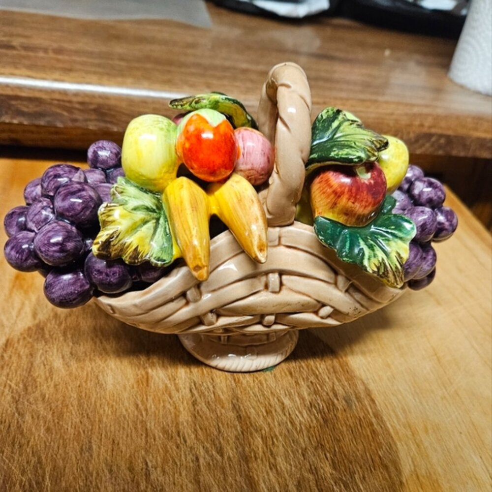 Vintage Porcelain Fruit Basket #55/1314
